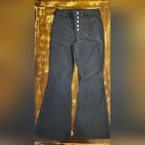 American Eagle-Women's Stretch Corduroy Super High-Waisted Flare Pant-Size 8 Reg